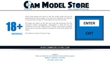 Tablet Screenshot of cammodelstore.com